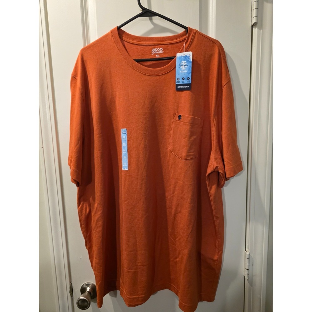 IZOD  Men's‎ Orange Shirt SZ  XXL NWT
